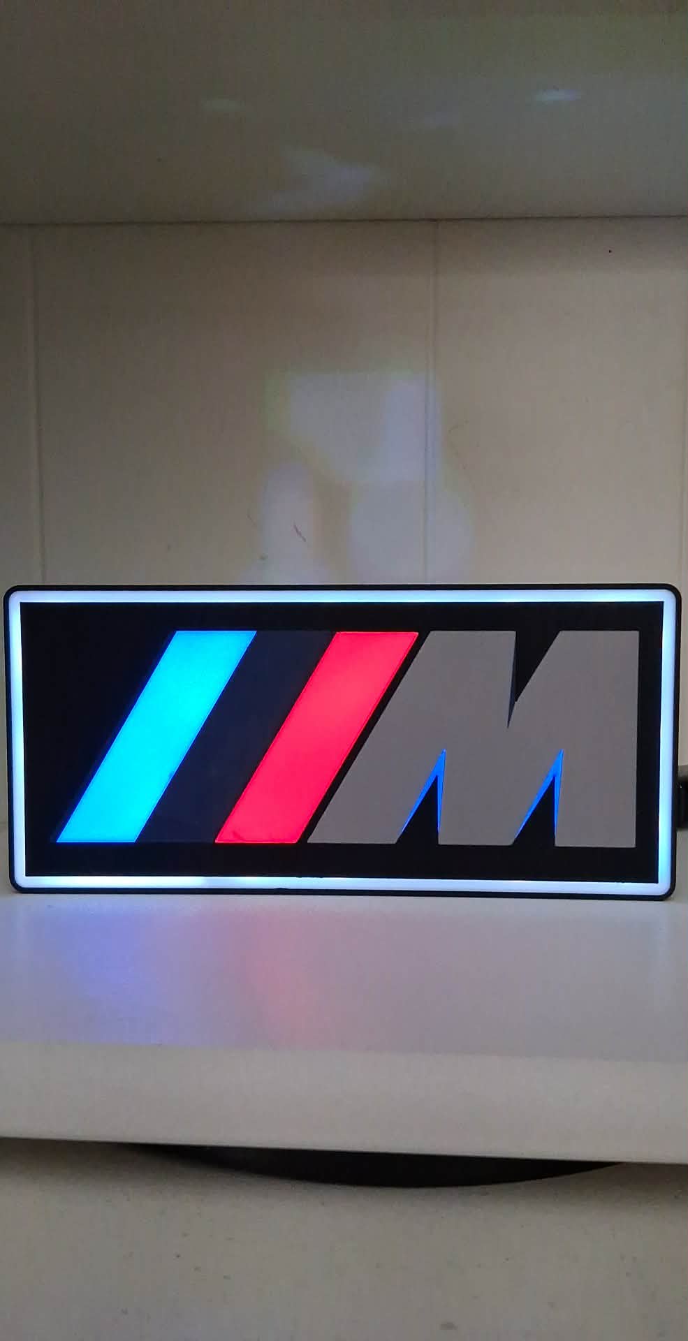 BWM Stripes LED light box – custom 3D printed – Lit Layer Creations